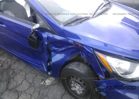 2012 Hyundai Accent Gls from USA, damaged, VIN KMHCT4AE8CU233719